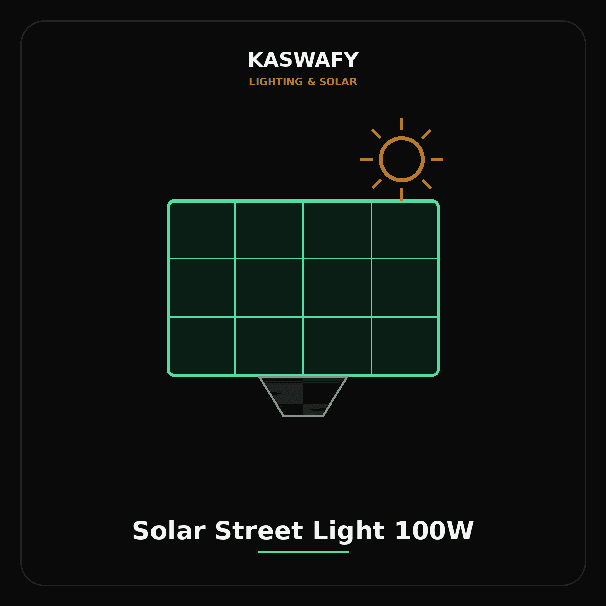 Solar Street Light 100W